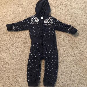 Gap Toddler hooded, sweater longall sz 12-18M